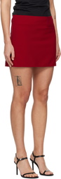 Courrèges Red 2-Pocket Heritage Miniskirt