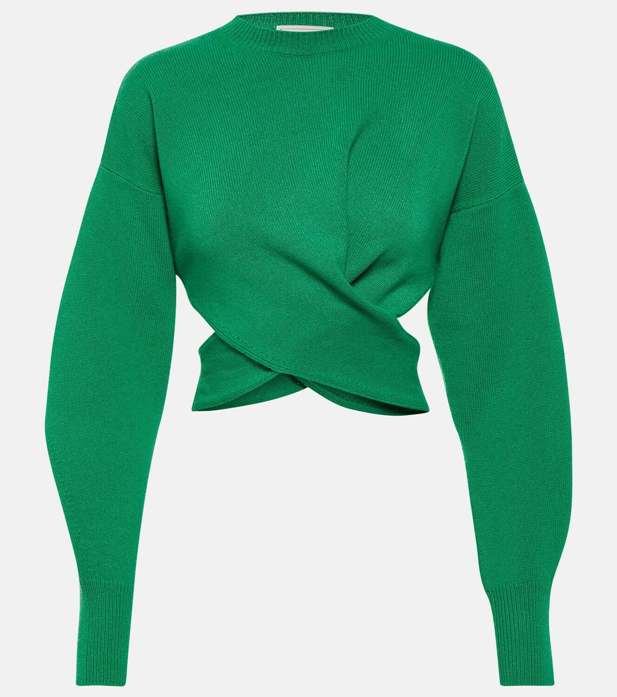 Alexander McQueen Black Wool & Cashmere Fluted Sweater XS/S