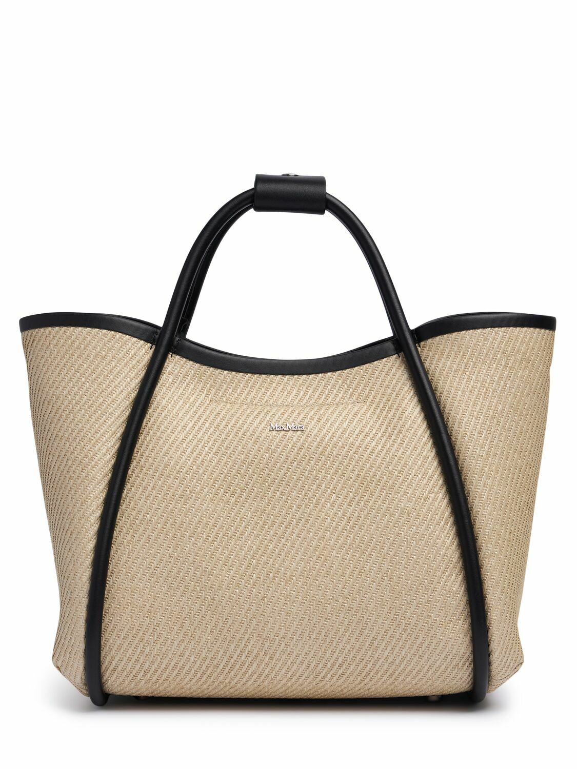Max Mara◆SUMMERMARINEM◆ラフィア風バッグ Medium MAX MARA S Summer Marin Raffia Effect Tote Bag Max Mara
