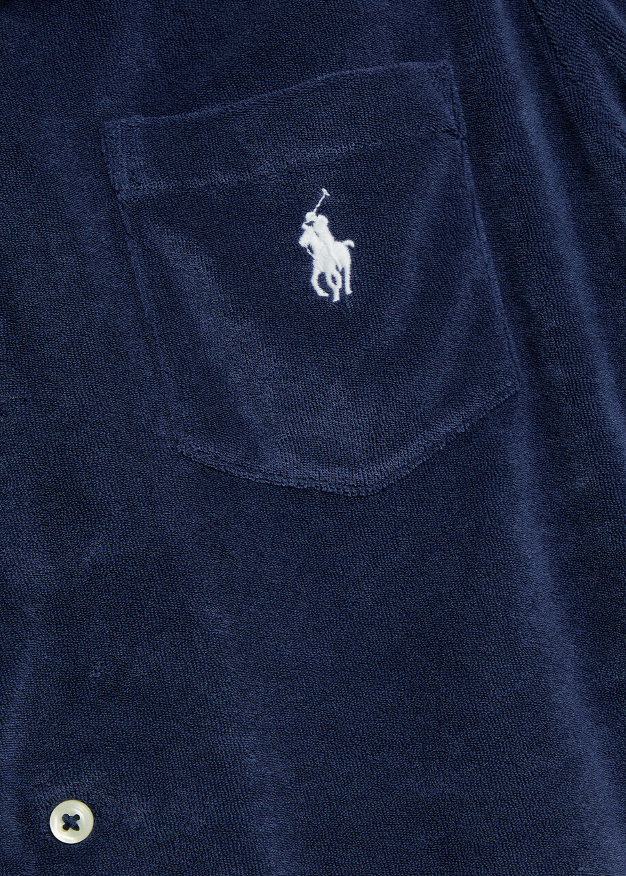 Polo Ralph Lauren Logo-embroidered Terry Shirt Navy
