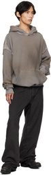ALEXANDER DIGENOVA Gray Cutout Hoodie