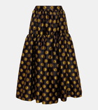 La DoubleJ Oscar jacquard midi skirt