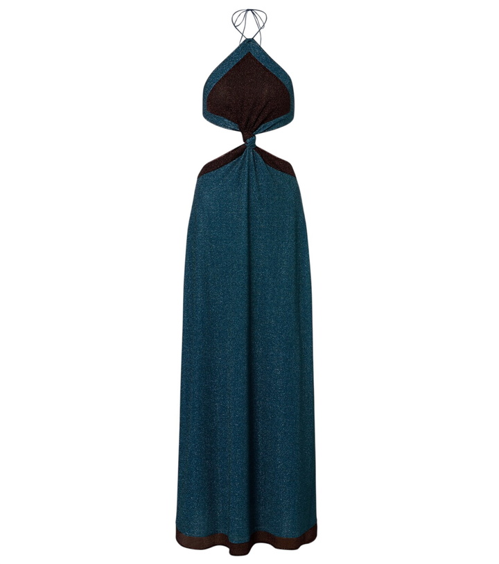 Photo: Oséree Lumière cutout halterneck maxi dress