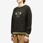 Patta Men's Loves You Cable Knit in Pirate Black