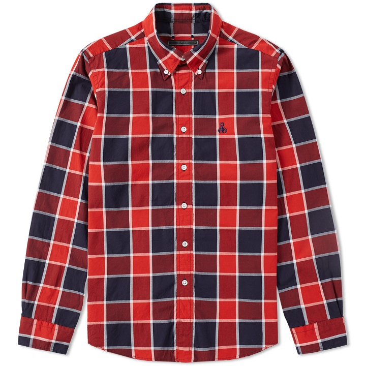 Photo: SOPHNET. Scorpion Embroidered Check Shirt