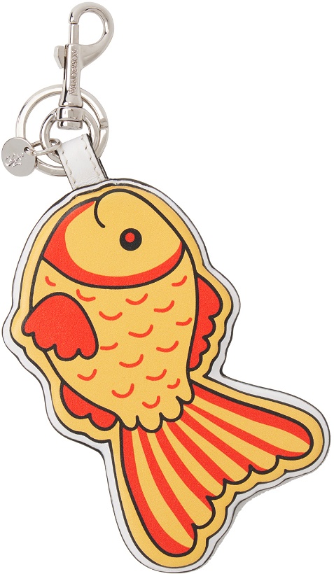 Photo: JW Anderson Yellow & Red Gold Fish Keychain