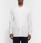 Camoshita - Grandad-Collar Cotton Oxford Shirt - Men - White