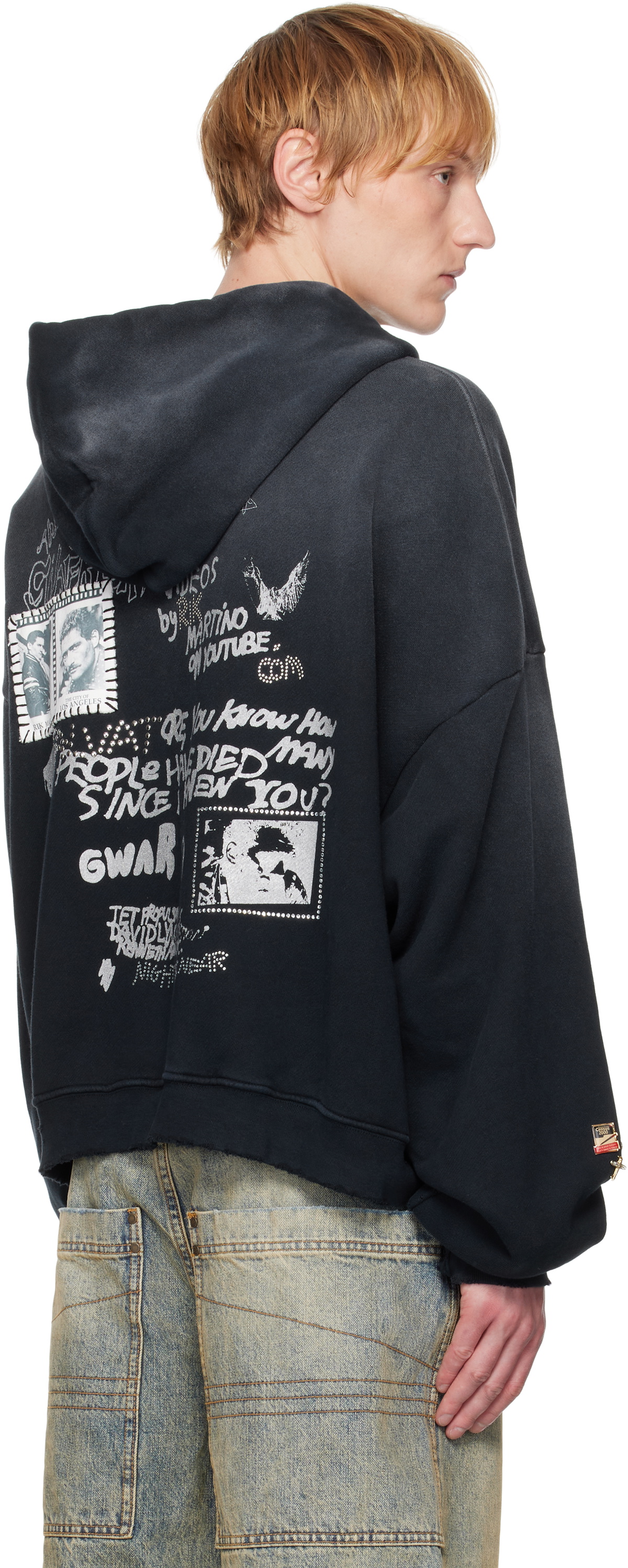 PALY Black 'Birdman Of Silver Lake' Zip Hoodie