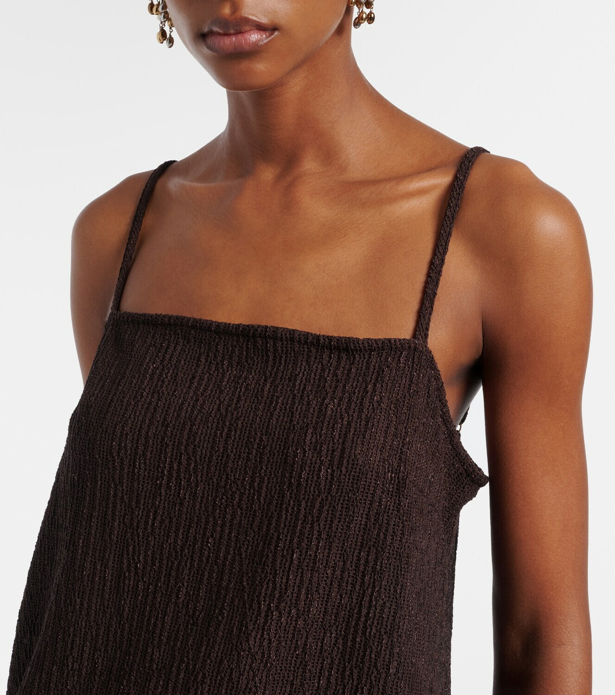 Jade Swim Iris seersucker top