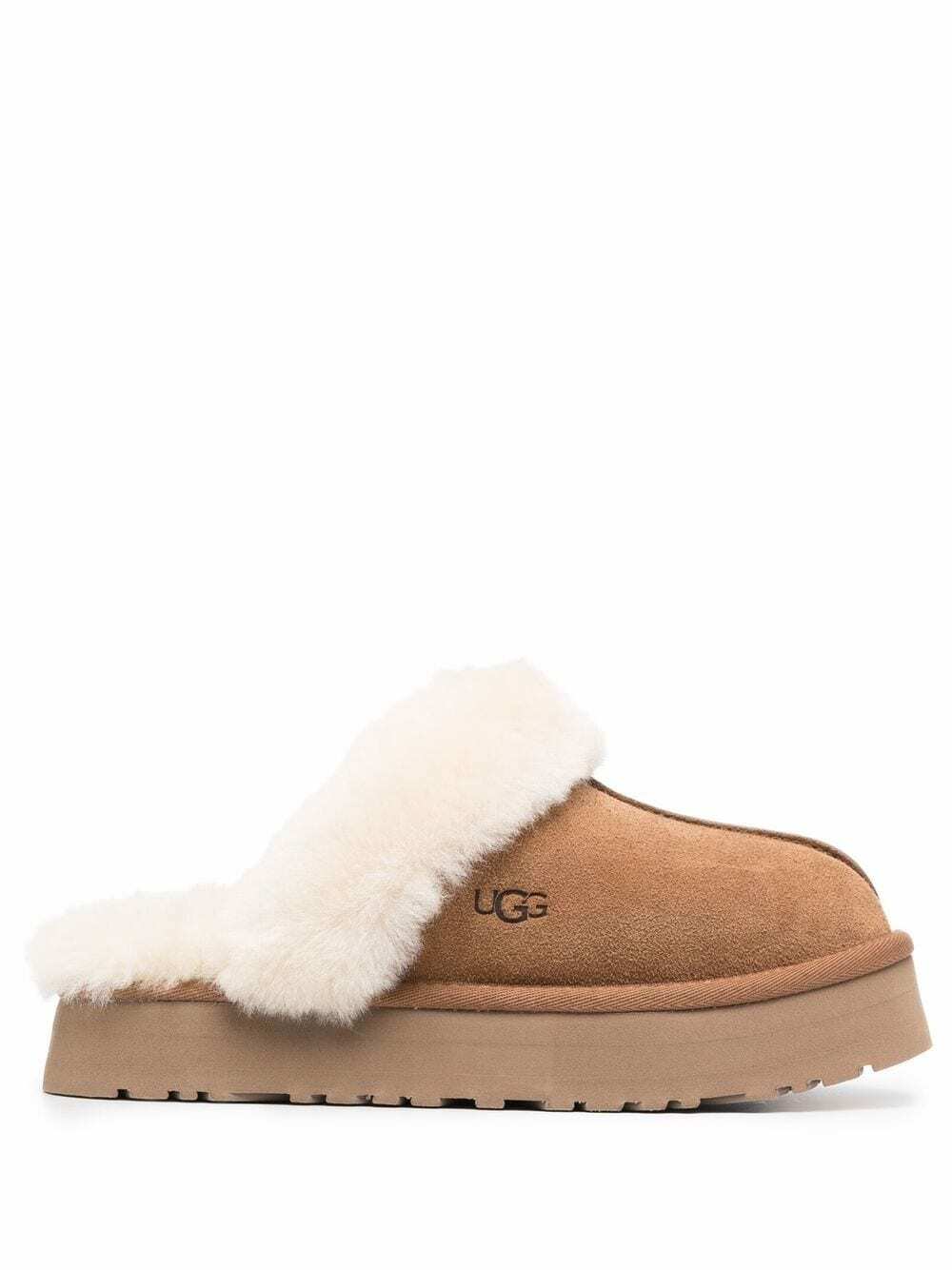 UGG AUSTRALIA Disquette Platform Slippers Ugg