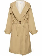 JW ANDERSON - Cotton Twill Hooded Trench Coat