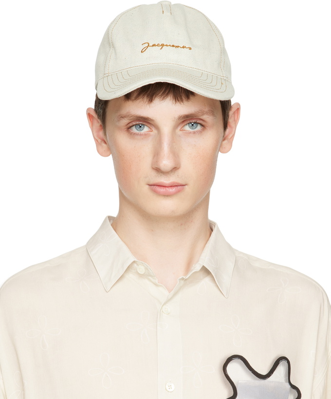 Photo: Jacquemus Off-White 'La Casquette de Nîmes' Cap