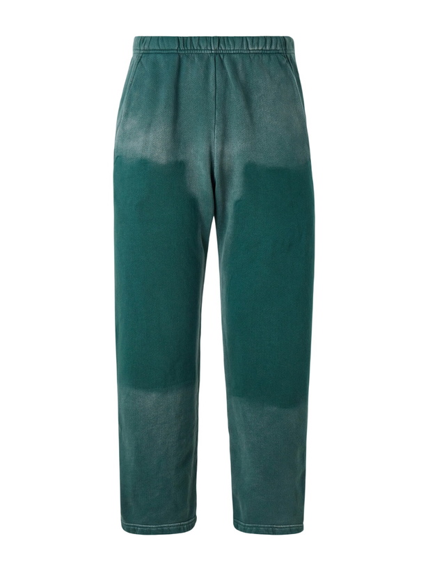 Photo: Les Tien - Straight-Leg Cotton-Jersey Sweatpants - Green