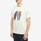 Norse Projects Men's Johannes Organic Paint N Logo T-shirt in Ecru