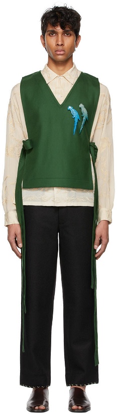 Photo: Bode Green Twill Dickie Vest
