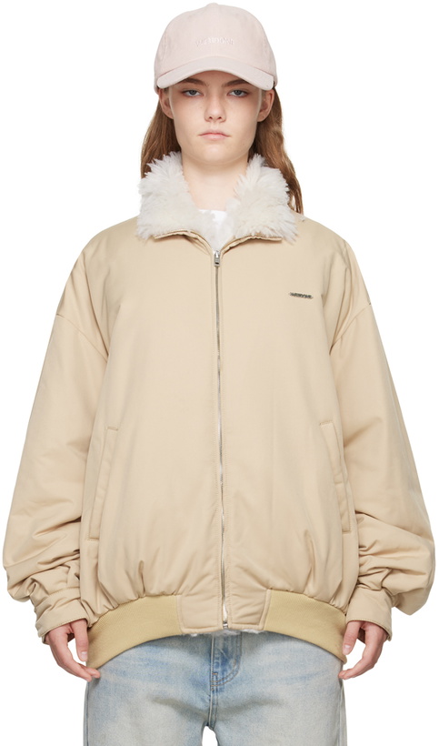 Photo: We11done Beige Harrington Bomber Jacket