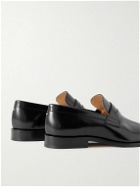 Maison Margiela - Tabi Brushed Leather Loafers - Black
