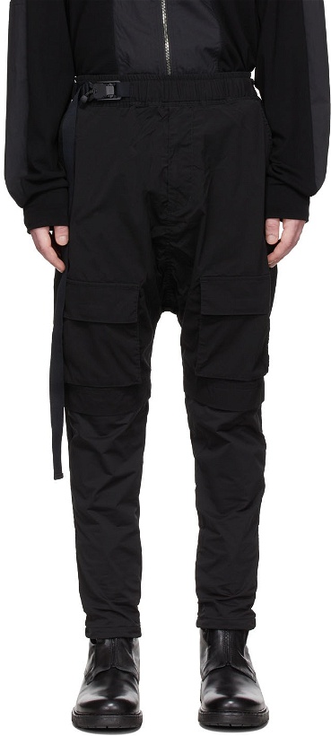 Photo: The Viridi-anne Black Polyester Cargo Pants