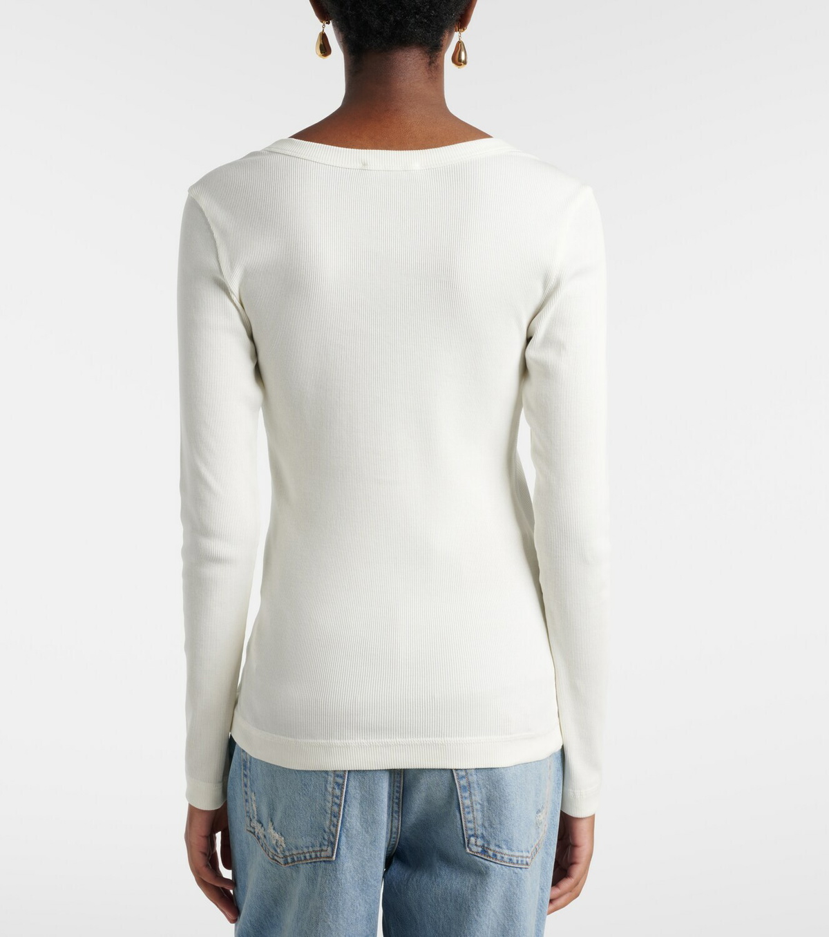 Dolce&Gabbana Ribbed cotton Henley shirt