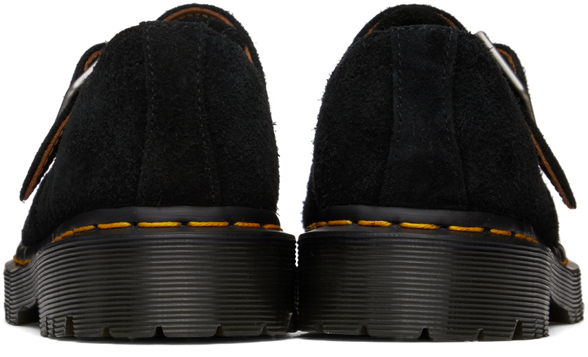 Dr. Martens Black Ramsay Suede Kiltie Buckle Monkstraps