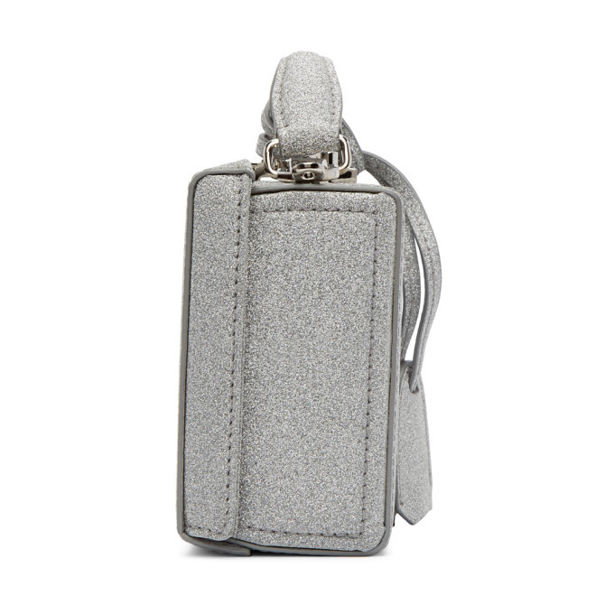 Mark Cross Silver Mini Grace Box Bag