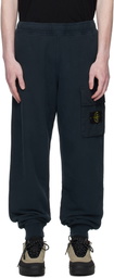 Stone Island Navy 6200003 Brushed Organic Cotton Fleece Sweatpants