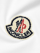 Moncler - Logo-Appliquéd Cotton-Piqué Polo Shirt - White