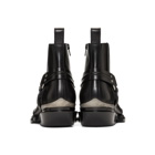 Balenciaga Black Santiag Harness Boots