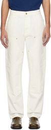 Carhartt Work In Progress White Double Knee Trousers