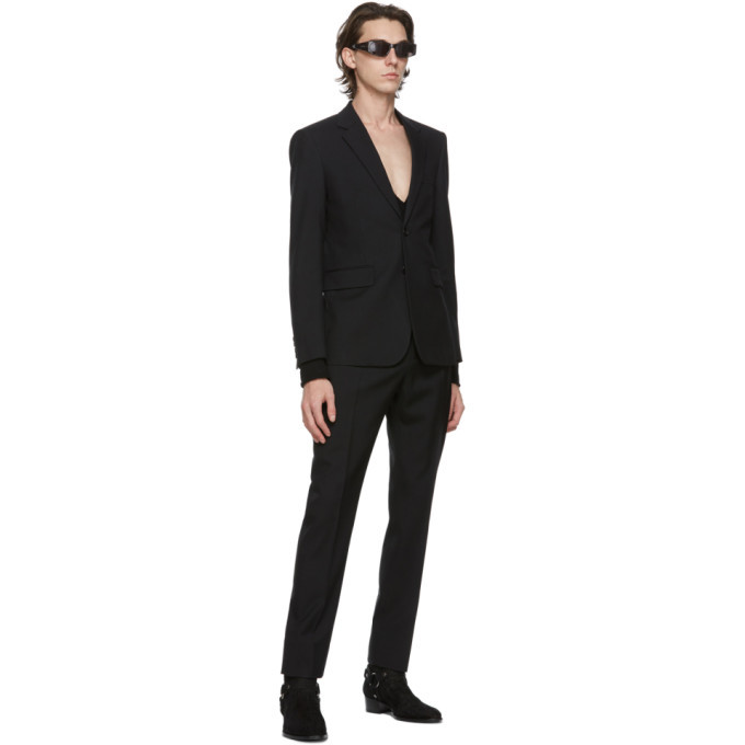 Saint laurent black on sale suit