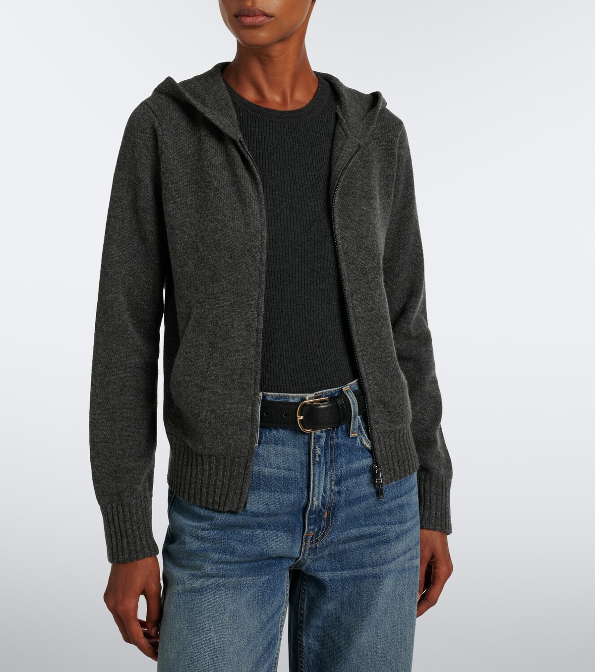 Max Mara Cashmere zip-up hoodie