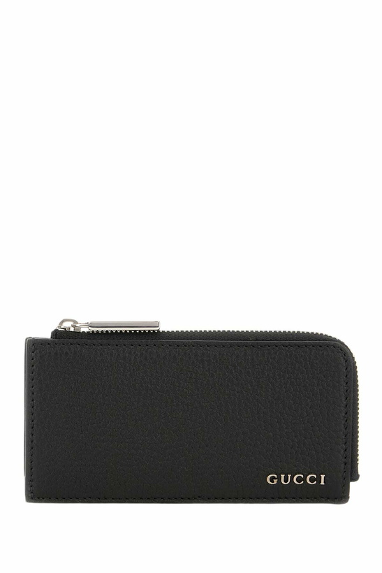 Photo: Gucci Black Leather Card Holder