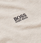 Hugo Boss - Mélange Stretch-Cotton Jersey Zip-Up Hoodie - Beige