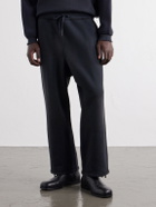 A.PRESSE - Straight-Leg Cotton-Jersey Sweatpants - Black