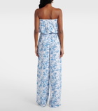 Melissa Odabash Naomi strapless cotton jumpsuit
