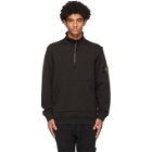 Stone Island Black Half-Zip Sweatshirt