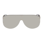 Versace Grey Medusa Biggie Shield Sunglasses