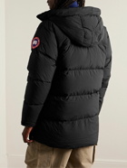 Canada Goose - Lawrence Logo-Appliquéd Quilted Enduraluxe® Hooded Down Jacket - Black