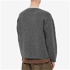 Stone Island Shadow Project Men's Contrast Collar Crew Knit in Blue Grey