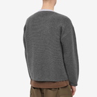Stone Island Shadow Project Men's Contrast Collar Crew Knit in Blue Grey