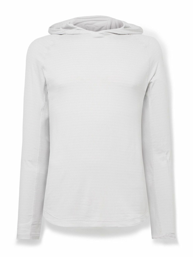 Photo: Lululemon - License to Train Recycled-Jersey Hoodie - Gray