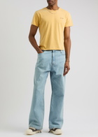 Second Layer Printed Cotton T-shirt Yellow