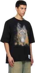 Maison MIHARA YASUHIRO Black Horse Printed T-shirt