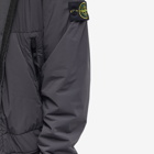 Stone Island Men's Reversible Polartec Hooded Jacket in Charcoal