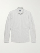 Peter Millar - Excursionist Flex Slim-Fit Striped Cotton-Blend Shirt - Gray