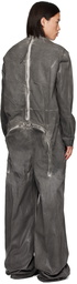 Rick Owens Gray Lido Flightsuit Jumpsuit