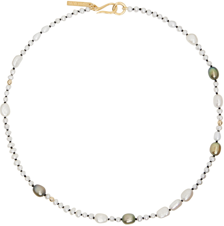 Sophie Pearl On Silk Necklace White main image 0