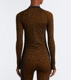 Goldbergh Feline leopard-print ski top