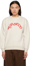 Metalwood Studio Gray Jumbled Crewneck Sweatshirt