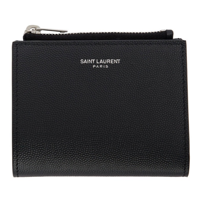 Photo: Saint Laurent Black Zippered Card Holder